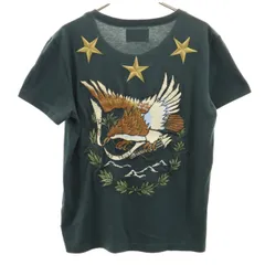 glamb グラム バックイーグル刺繍 半袖 Tシャツ 0 深緑 レディース 古着のサムネイル
