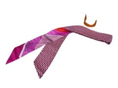 美品】エルメス ツイリー クリッククラック モダン カナージュ 赤系