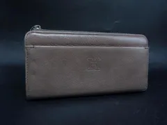 ■美品■ HIROFU ヒロフ レザー L字ファスナー 長財布 ウォレット 札入れ 小銭入れ グレージュ系 DN8157のサムネイル