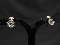 ■美品■ GIVENCHY ジバンシィ ヴィンテージ ラインストーン クリップ式 イヤリング アクセサリー レディース ゴールド系 DP1454のサムネイル