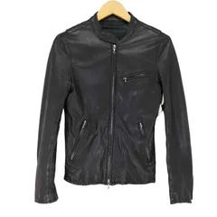 リチウムオム LITHIUM HOMME cow leather カウレザー 牛革 シングル ライダース レザー ジャケット メンズ  1のサムネイル