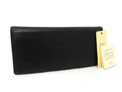 ■極美品■ PRARE プレリー レザー 二つ折り 長財布 ウォレット 札入れ 小銭入れ カード入れ メンズ ブラック系 DP0942のサムネイル