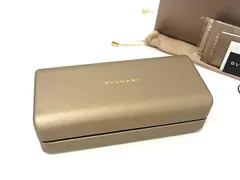 ■美品■ BVLGARI ブルガリ スエード メガネケース 眼鏡ケース サングラスケース シルバー系 DP1075のサムネイル