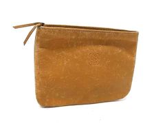 ENRIQUE LOEWE ロエベ アナグラム レザー マルチポーチ マルチケース 小物入れ レディース メンズ ブラウン系 DP0949