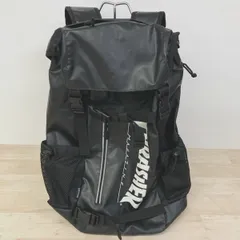 美品 THRASHER/スラッシャー バックパック/リュックサック ブラック ロゴプリント メッシュサイドポケット付[OM03613]のサムネイル