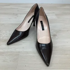 極美品 sergio rossi セルジオロッシ パンプス 35 (22cm相当) ダークブラウン ポインテッドトゥ イタリア製 VERO CUOIO[OK04603]のサムネイル
