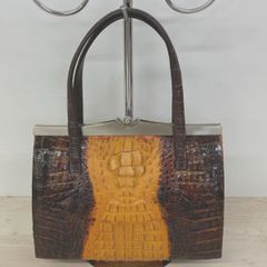 ☆専用 センザンコウ【穿山甲】ハンドバッグ ブラウン系 未使用 極美品