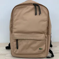 LACOSTE / ラコステ リュックサック / バックパック デイパック ベージュ ロゴ ワニ刺繍 メンズ レディース[OK04627]のサムネイル