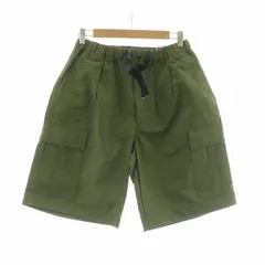 バックチャンネル BACK CHANNEL FATIGUE SHORTS カーゴパンツ ハーフ ショート ベルト プリント M カーキ /NQのサムネイル