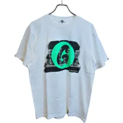 GOODENOUGH グッドイナフ  SOUNDS GOOD Crew-neck T-shirt クルーネック 半袖 Tシャツ  L  ホワイト×グリーン メンズのサムネイル