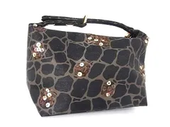 ■新品同様■ GIVENCHY ジバンシィ ナイロン スパンコール メイクポーチ マルチケース 小物入れ レディース ブラック系 DN5999のサムネイル