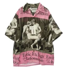 WACKO MARIA ワコマリア 26SS TPS-WM-HI04 T.P.S. S/S HAWAIIAN SHIRT TYPE-4 ハワイアン アロハ 開襟 オープンカラー 半袖 シャツ Mサイズ ピンク系 M【新古品】【未使用】【中古】のサムネイル