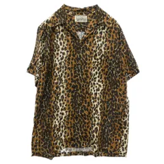 WACKO MARIA ワコマリア 20SS 20SS-WNS-HI07 HAWAIIAN SHIRT S/S レオパード柄 ハワイアン オープンカラー 開襟 半袖 アロハシャツ ブラウン系 ブラック系 M【極上美品】【中古】のサムネイル