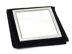 ■美品■ GIVENCHY ジバンシィ 手鏡 コンパクトミラー ハンドミラー レディース メンズ ブラック系×シルバー系 DN5590のサムネイル