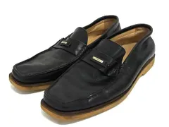 Salvatore Ferragamo フェラガモ レザー ローファー サイズ EE 7(約25.5cm) 靴 シューズ メンズ ブラック系 DN4971のサムネイル