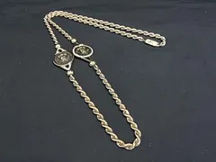 ■美品■ VALENTINO ヴァレンティノ ヴィンテージ ネックレス ペンダント アクセサリー レディース シルバー系×ゴールド系 DN7782のサムネイル