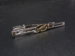 S.T.Dupont エス･テー･デュポン ネクタイピン タイクリップ アクセサリー 紳士 ビジネス メンズ シルバー系×ゴールド系 DN3002