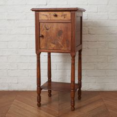 英国アンティーク木製ネストテーブル3台/収納式机/飾り棚/花台(95-81