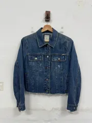 (S)GUESS レディース クロップド デニムジャケットのサムネイル