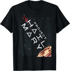 新品未使用品 PROJECT HAIL MARY 両面プリントTシャツ プロジェクトヘイルメアリー SF映画 ムービーT ブラック グラフィックT メンズ レディース S~3XLのサムネイル