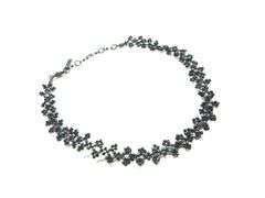 ■미품■ ANNASUI 안나수이 비즈 목걸이 초커 액세서리 레이디스 블랙계 DN2910