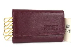■美品■ GIVENCHY ジバンシィ レザー 6連 キーケース 鍵入れ メンズ レディース ボルドー系 DN3639のサムネイル
