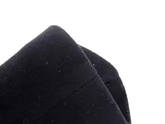 ■美品■ Calvin Klein カルバンクライン ウール×ナイロン ファー アウター コート 上着 レディース ネイビー系 DN4413のサムネイル