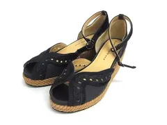 ■美品■ TSUMORI CHISATO ツモリチサト  スエード ヒール パンプス 表記サイズ 23 靴 シューズ ネイビー系×ベージュ系 DN2530のサムネイル