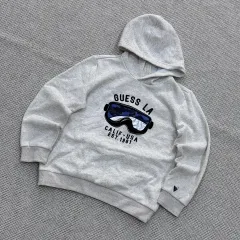 70-145 GUESS キッズ ゴーグル グラフィック 起毛 フード Tシャツ 0724E2のサムネイル