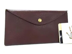 ■美品■ PRARE プレリー レザー 二つ折り 長財布 ウォレット マルチケース 札入れ ブラウン系 BQ4256のサムネイル