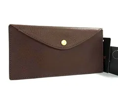 ■極美品■ PRARE プレリー レザー 二つ折り 長財布 ウォレット マルチケース 札入れ メンズ ブラウン系 BQ4259のサムネイル