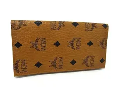 MCM エムシーエム モノグラム ヴィセトス柄 レザー 二つ折り 長財布 ウォレット 小銭入れ 札入れ カード入れ ブラウン系 DN2255のサムネイル