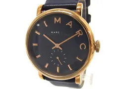 MARC BY MARC JACOBS マークバイマークジェイコブス MBM1329 ベイカー SS×レザー クォーツ 5気圧防水 腕時計 ブラック系 DN1997のサムネイル