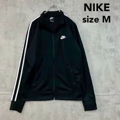 NIKE ナイキ N98 トリビュート ジャケット M 黒 ブラック トラックジャケット ジャージ 上 スウッシュ ロゴ ワンポイント ライン パイピング 長袖 ジップアップ スポーツウェア トレーニング ストリート メンズ ★ ■■のサムネイル
