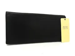 ■新品同様■ PRARE プレリー レザー 二つ折り 長財布 ウォレット 札入れ 小銭入れ メンズ レディース ブラック系 DN1604のサムネイル