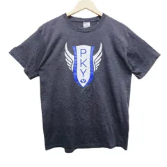 JERZEES ジャージーズ HEAVYWEIGHT BLEND Tシャツ M フェードブラック PKY 両面プリント ランニング マラソン イベントT ロゴT 半袖 バックプリント スポーツ トレーニング ジム カジュアル メンズ レディース 古着 アメカジのサムネイル