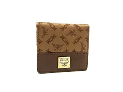 MCM エムシーエム モノグラム ヴィセトス柄 ナイロン×レザー コインケース コインパース 小銭入れ ブラウン系 DM8199のサムネイル