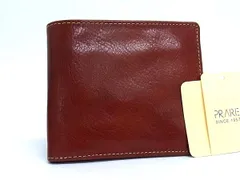 ■新品■未使用■ PRARE プレリー レザー 二つ折り 財布 ウォレット 札入れ 小銭入れ メンズ ブラウン系 BN9788のサムネイル