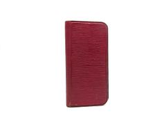 LOUIS VUITTON ルイヴィトン M56248 エピ フォリオ iPhone6 対応 アイフォンケース スマホケース ワインレッド系 ファッション小物 普段使い 中古 DM8172