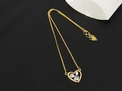 ■極美品■ HANAE MORI ハナエモリ ラインストーン ネックレス ペンダント アクセサリー レディース ゴールド系 DN0139のサムネイル