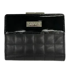 LANVIN(ランバン) 2つ折り財布 - 黒 がま口 レザーのサムネイル