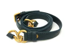 ■美品■ MARC BY MARC JACOBS マークバイマークジェイコブス レザー  バッグ用 ショルダーストラップ 斜め掛け グリーン系 FY1746のサムネイル