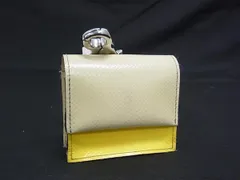 MARNI マルニ レザー AirPodsケース エアポッズケース レディース メンズ アイボリー系×イエロー系 DM9578のサムネイル