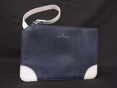 ■美品■ GLOBE TROTTER グローブトロッター ANA レザー マルチポーチ マルチケース 小物入れ レディース メンズ ネイビー系 DM9265のサムネイル