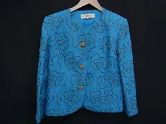 GIVENCHY ジバンシィ ポリエステル100% ジャケット 上着 アウター 表記サイズ 13 洋服 レディース ブルー系×ゴールド系 DM7765のサムネイル