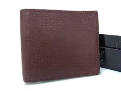 ■新品同様■ PRARE プレリー レザー ミニマルクラシック レザー 二つ折り 財布 ウォレット 札入れ 小銭入れ ブラウン系 BT4052のサムネイル