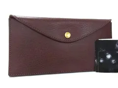 ■新品同様■ PRARE プレリー ミニマルクラシック レザー 長財布 ウォレット 札入れ カード入れ メンズ レディース ブラウン系 BT4053のサムネイル