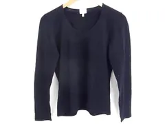 ■新品同様■ ARMANI COLLEZIONI アルマーニ コレッツィオーニ ウール 長袖 ニット トップス セーター サイズ 44 ネイビー系 DM4705のサムネイル