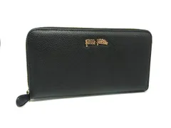 ■美品■ Folli Follie フォリフォリ レザー ラウンドファスナー 長財布 ウォレット 札入れ 小銭入れ ブラック系 DM2849のサムネイル