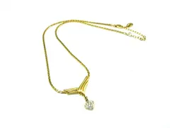 VALENTINO ヴァレンティノ ラインストーン ハートモチーフ ネックレス アクセサリー レディース ゴールド系 DM0859のサムネイル